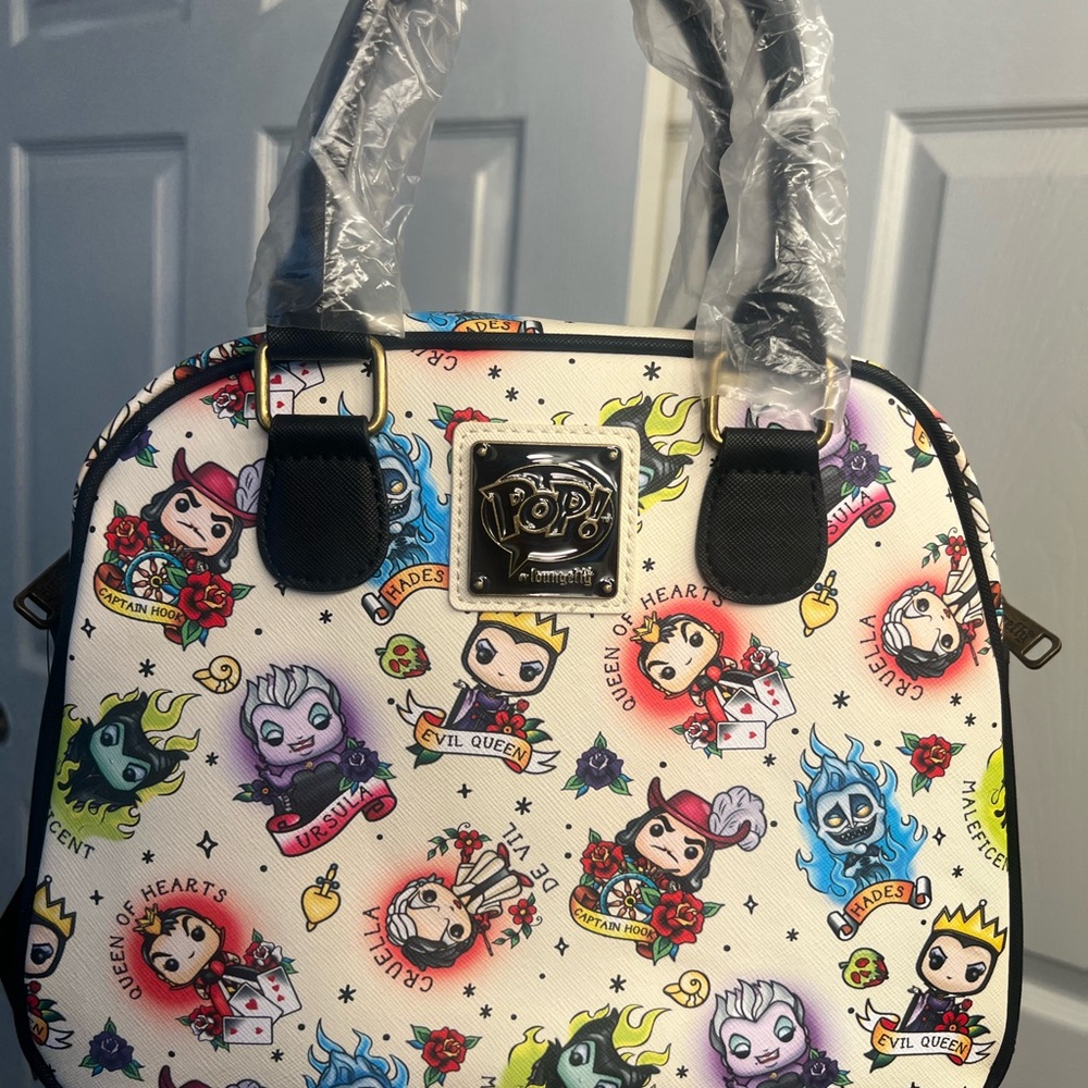 Loungefly x Disney Pop! Villains Tattoo Art Crossbody Purse